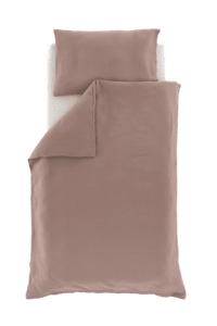 Parure de lit enfant mousseline de coton châtaigne 100x135 cm