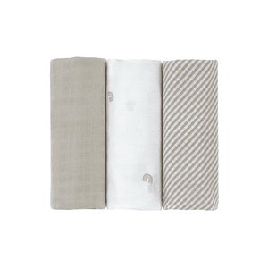 Swaddle & Burp Confezione da 3 panni in mussola L Rainbow