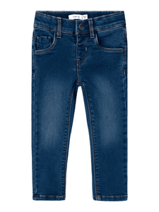 Dżinsy Nmfsalli Ciemnoniebieski Denim