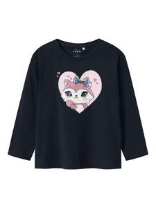 Langarmshirt Nmfveen Dark Sapphire
