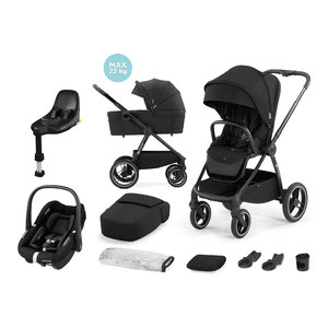 midnight Pebble FamilyFix NEA 2 i 1 barnvagn inkl. bilbarnstol MAXI COSI S Tonal och bas