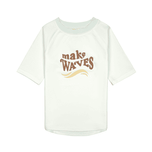 UV-Kurzarm-Badeshirt Make Waves sea salt
