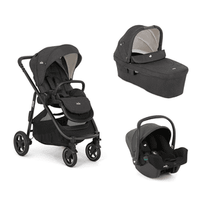 Kinderwagen Versatrax Shale inklusive Babywanne Ramble XL Shale und Babyschale i-Snug 2 Shale