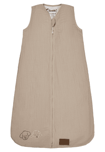 Sovsäck i muslin gård beige