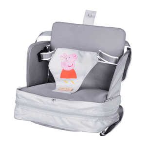 Bältesstol Peppa Pig grå rosa