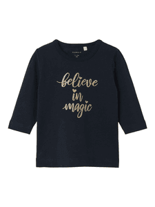 Camicia a maniche lunghe Nbfralove Dark Sapphire