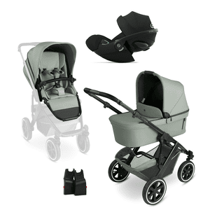 Poussette trio combinée 3en1 Salsa 5 Air pine cosy Cloud G Plus Moon Black adaptateur