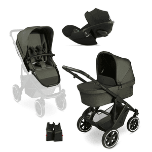 i-Size Black Salsa 5 Air avocado kinderwagen incl. cybex GOLD Cloud G baby-autostoeltje Plus Moon Plus en adapter