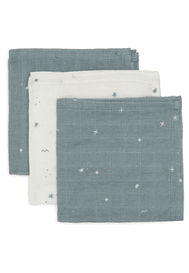 Spucktuch Twinkling Sea Green 3er-Pack 31 x 31 cm