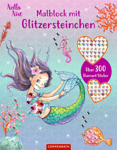 Malblock mit Glitzersteinchen - Nella Nixe