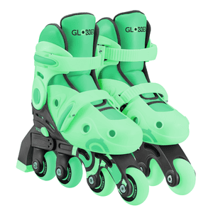 Rollers enfant LEARNING SKATES 2en1 vert menthe