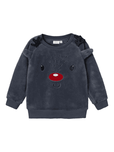 Sweatshirt Nmnreindeer Donker Saffier