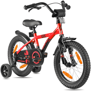 Vélo enfant 16 pouces rouge-noir