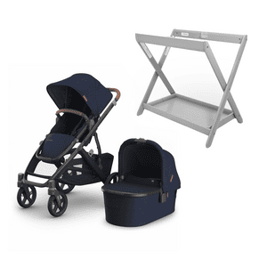 Kinderwagen Vista V3 Noa Navy inklusive Babywannen Ständer Grey