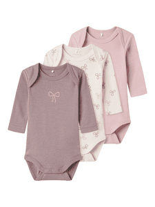 Langarmbody 3er Pack Barely Pink