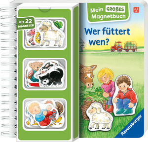 Mein großes Magnetbuch: Wer füttert wen?