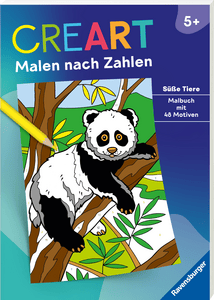 CreArt Malen nach Zahlen ab 5: Süße Tiere