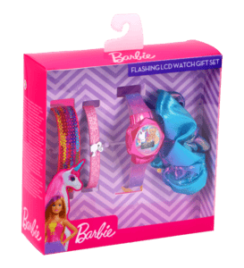 Otto Simon  Barbie LCD Uhr Geschenkset pink