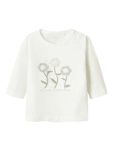 Nbftays Cloud Dancer shirt met lange mouwen