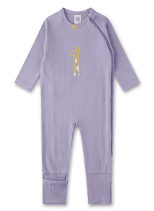 Sleep overall giraffe violet