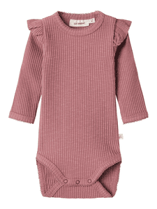 Lil'Atelier Langarmbody Nbfraja Nostalgia Rose