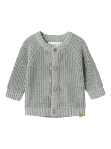 Lil'Atelier cardigan Nbnemlen Kalksten