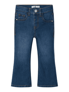 Bootcut farkut Nmfpolly Tummansininen Denim