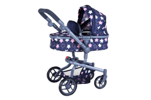 Kombi-Puppenwagen Boonk, star blue pink