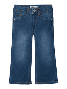 Wide Jeans Nmfrose Dark Blue Denim