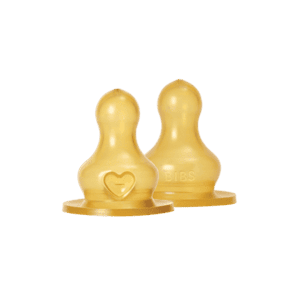 BIBS Bottle Nipple Medium Flow Latex, 2 pezzi