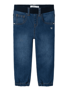 Round Jeans Nmfbella Dark Blue Denim