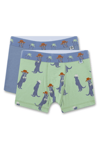 Hipshorts grün & blau