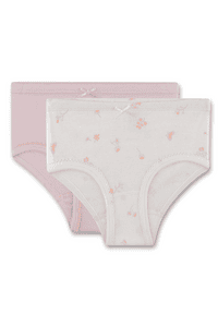 Hipslip Doppelpack off-white & rosa