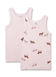 Unterhemd Doppelpack rosa
