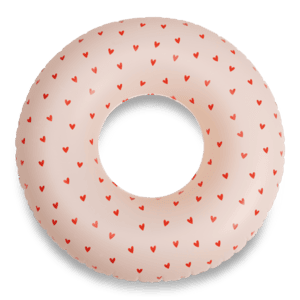 Schwimmring ⌀65 cm pink mit Herzen