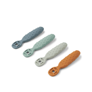 Esslernlöffel Caelia 4er-Pack Whale blue multi mix