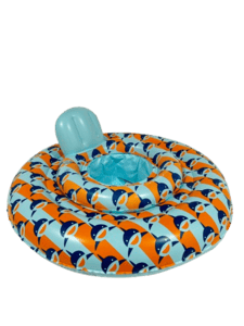 Orange Blue Sharks Baby float