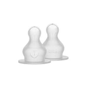 Tettarella per biberon in silicone a flusso medio, 2 pezzi