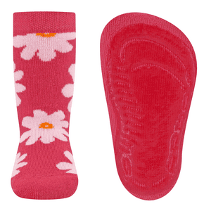 Sterntaler stopper sokken SoftStep bloemen magenta