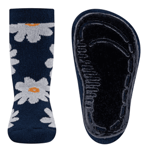 Stoppersocken SoftStep Blumen navy