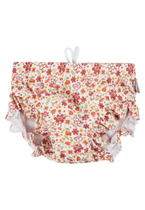 Badehose Blumen ecru