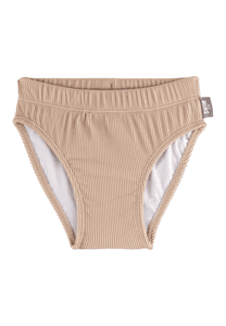 Badehose Rippe beige