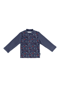 Zwemshirt met lange mouwen onder water blauw