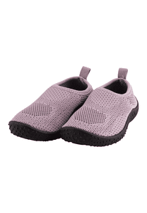 Pantofole da bagno in maglia viola chiaro