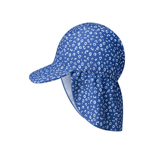 UV-Sonnenkappe Leopard Blau