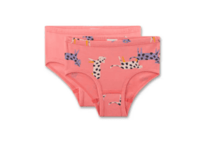 Mädchen-Slips Doppelpack rosa