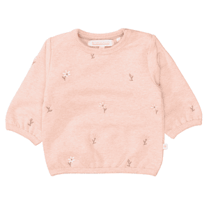 Sweatshirt peach melange gemustert