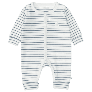 Jumpsuit zuiver white gestreept