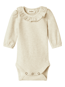 Lil'Atelier pitkähihainen body Nbfdarla Turtledove Melange