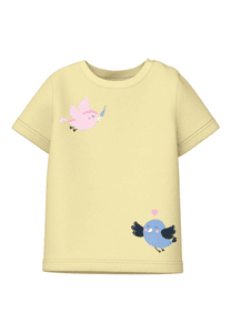 Langarmshirt Nbfvubie Pastel Yellow Two birds